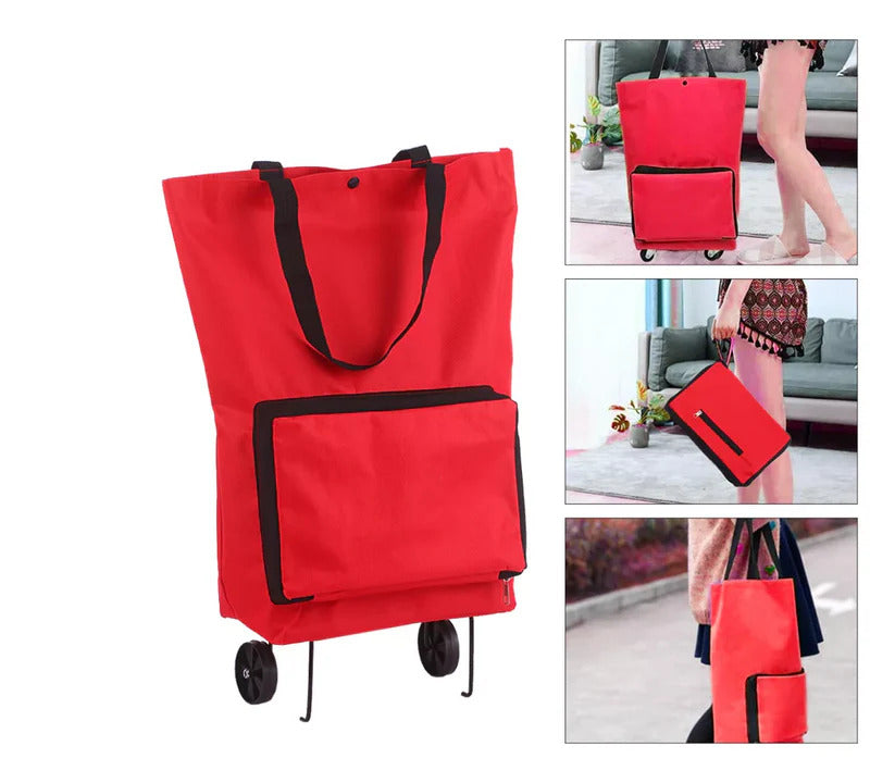 CARRO DE COMPRAS PLEGABLE CON RUEDAS - CARGUITO™