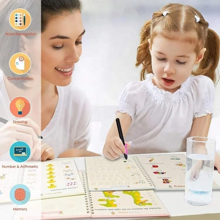 🖍️ Libro Caligrafía Montessori 🎨 (SET X 4 LIBROS)