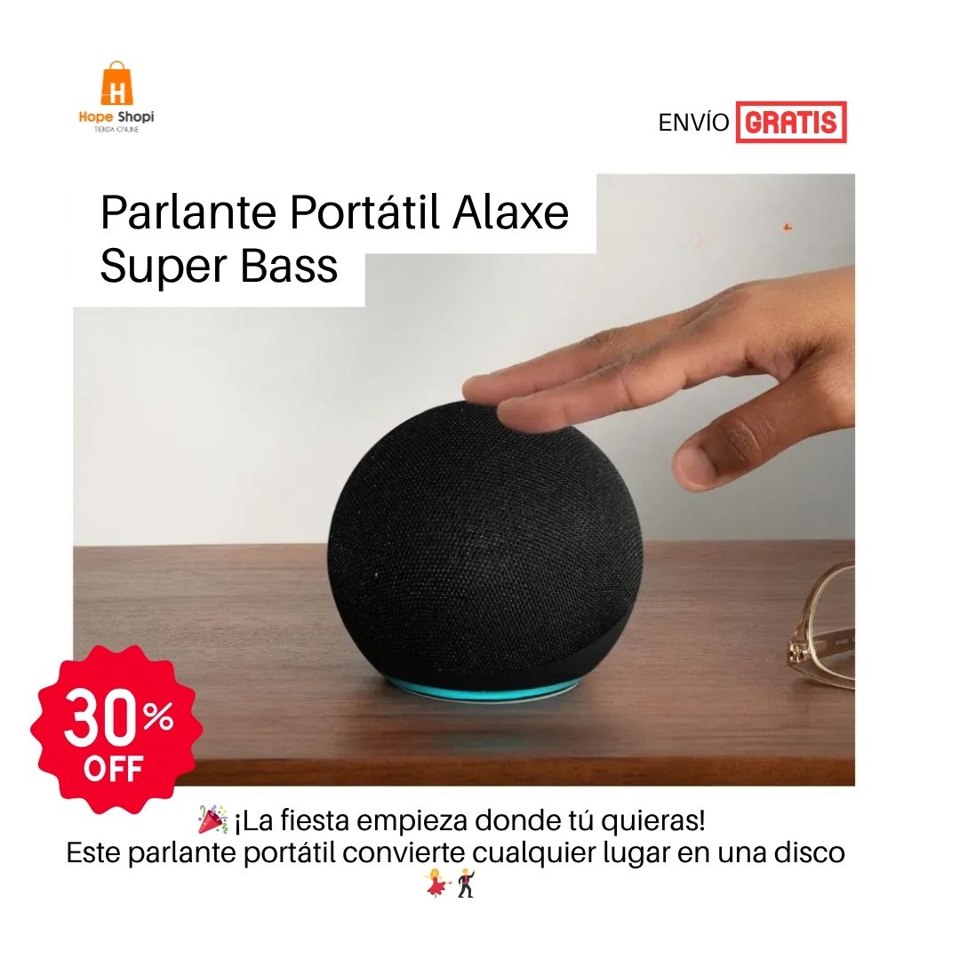 Parlante Portatil Alaxe Super Bass