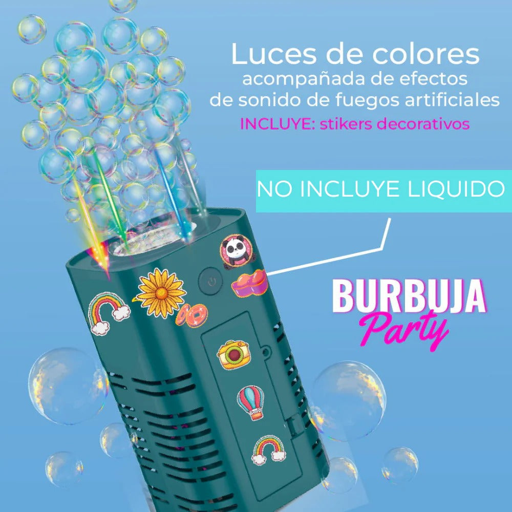 BurbujaManía 🎉🫧 – Explosión de Diversión y Magia