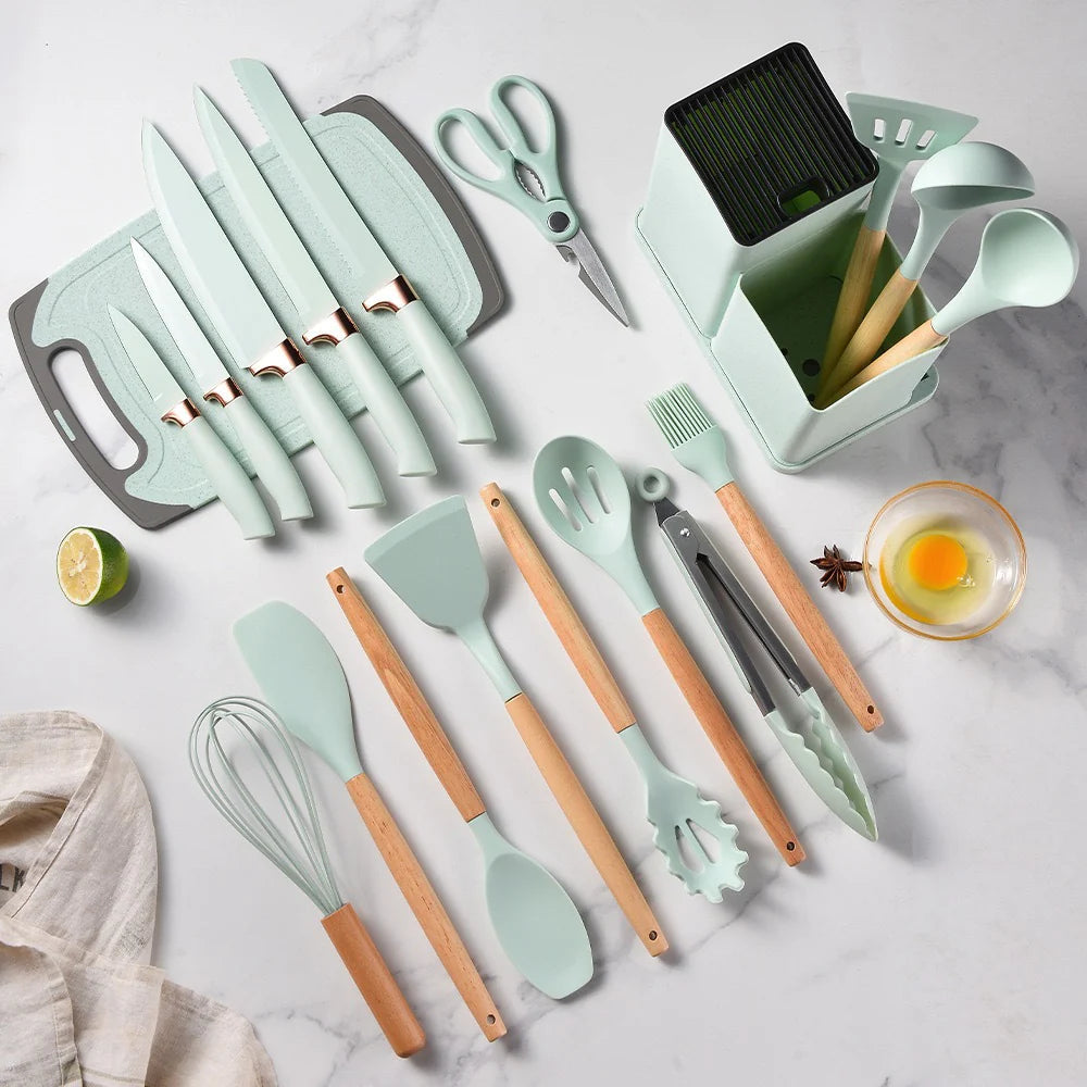 Set de Cocina Premium de 19 Utensilios ✨