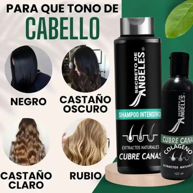 Shampoo Anti-Canas SECRETO DE ÁNGELES +🎁 2 OBSEQUIOS