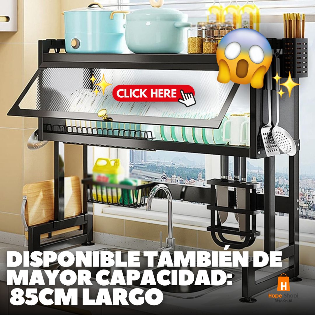 Secaplatos Pro en acero inoxidable 65CM (Con Cajon)