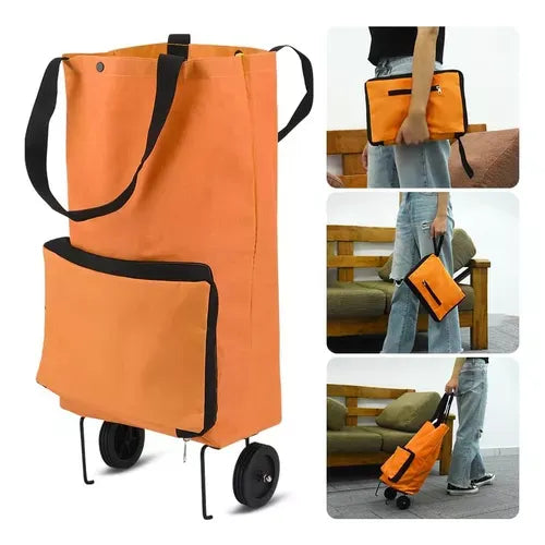 CARRO DE COMPRAS PLEGABLE CON RUEDAS - CARGUITO™