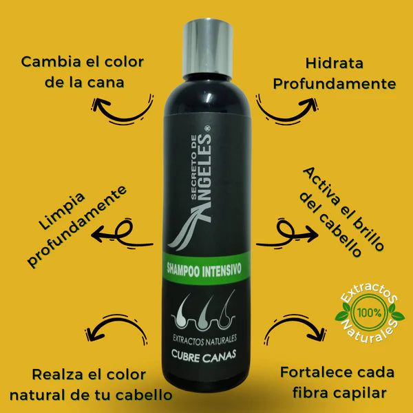 Shampoo Anti-Canas SECRETO DE ÁNGELES +🎁 2 OBSEQUIOS