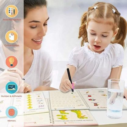 🖍️ Libro Caligrafía  Montessori 🎨 (SET X 4 LIBROS)