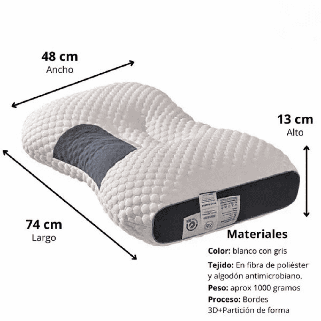 Almohada Ortopedica 3D Con Memory