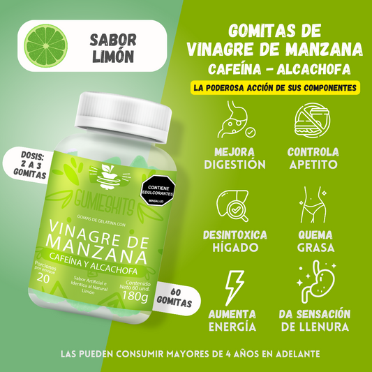 Gomita vinagre de manzana Vitaflow 🍏 X 60 GOMITAS