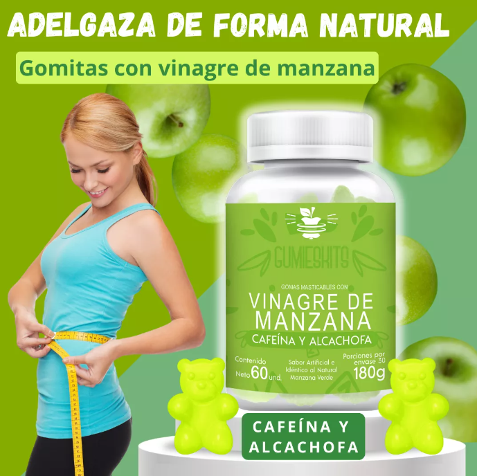 Gomita vinagre de manzana Vitaflow 🍏 X 60 GOMITAS