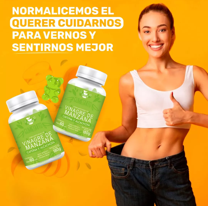 Gomita vinagre de manzana Vitaflow 🍏 X 60 GOMITAS