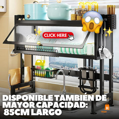 Secaplatos Pro en acero inoxidable 65CM (Con Cajon)