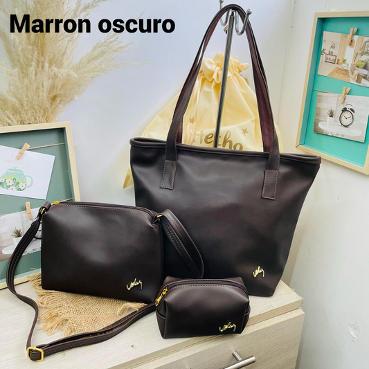 TRIO Exclusivo Vélez 👜 Bolso, Carriel y Cosmetiquera  (ULTIMAS UNIDADES🔥)