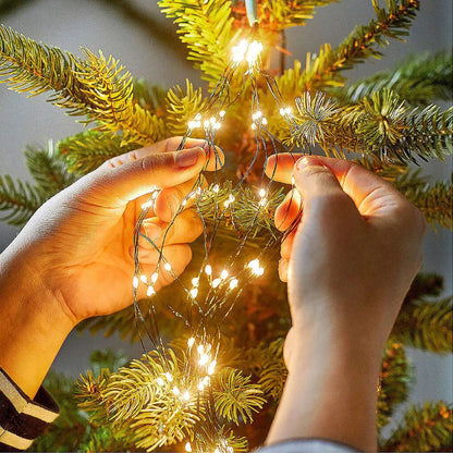 Luz Cascada Micro LED Para 🌲 Árbol  Navidad +  (Obsequio Estrella)